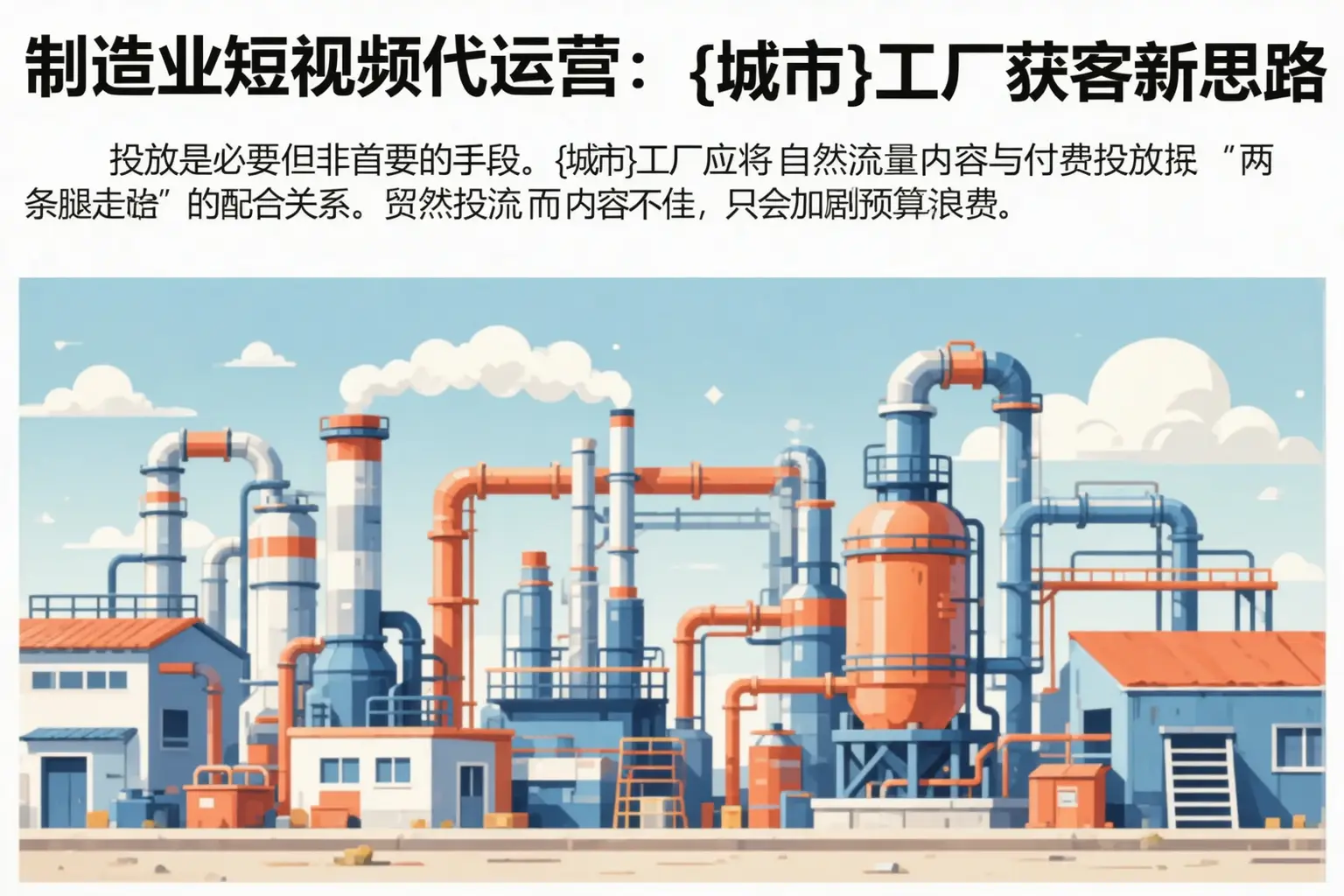 制造业短视频代运营:襄阳工厂获客新思路