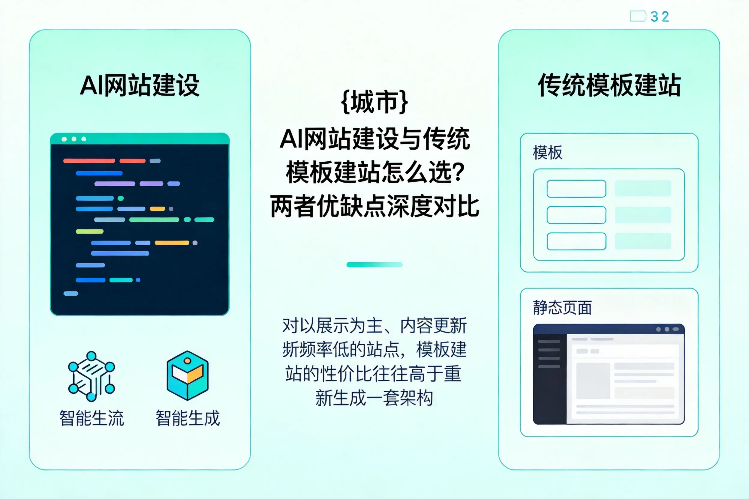 襄阳AI网站建设与传统模板建站怎么选?两者优缺点深度对比