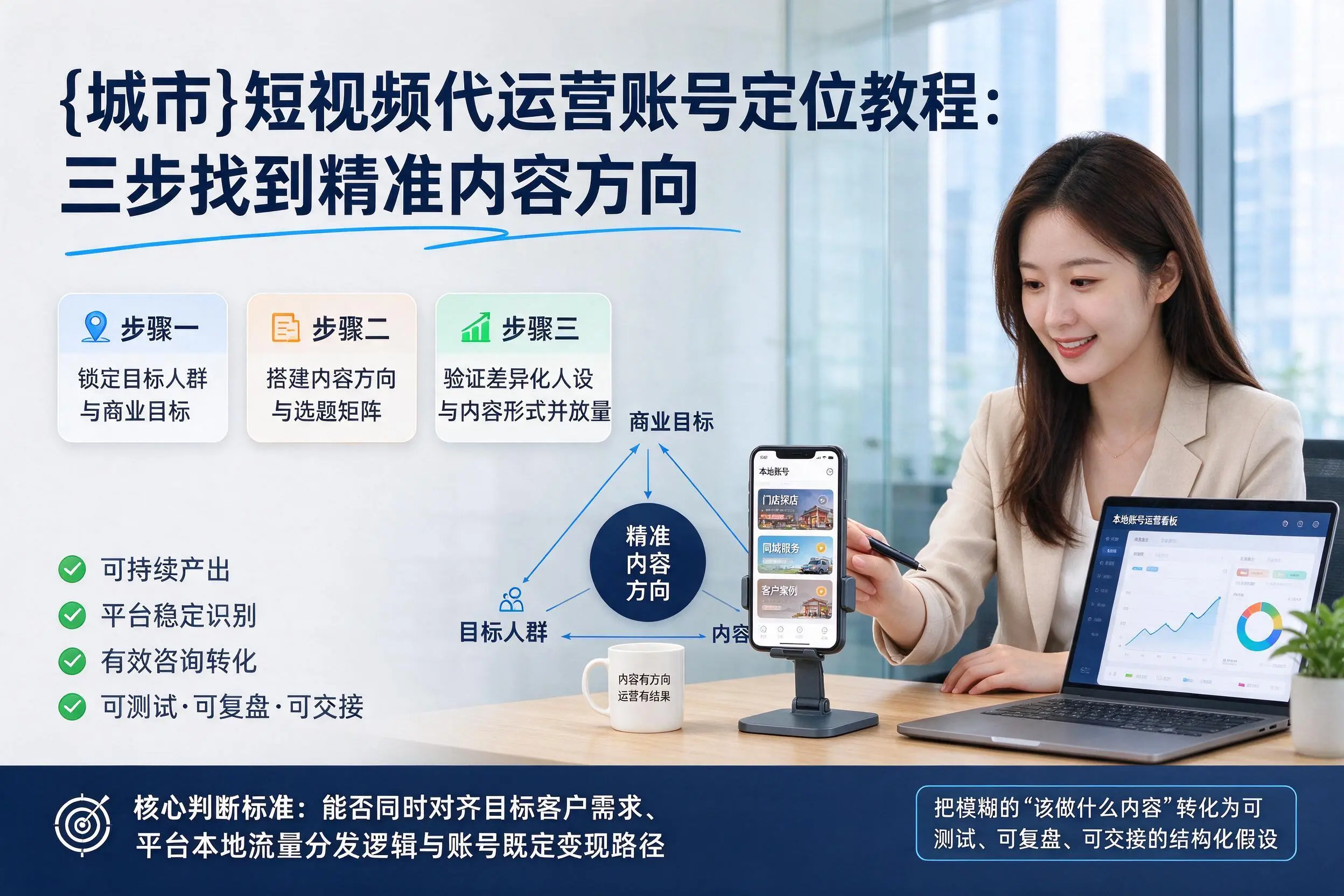 襄阳短视频代运营账号定位教程:三步找到精准内容方向