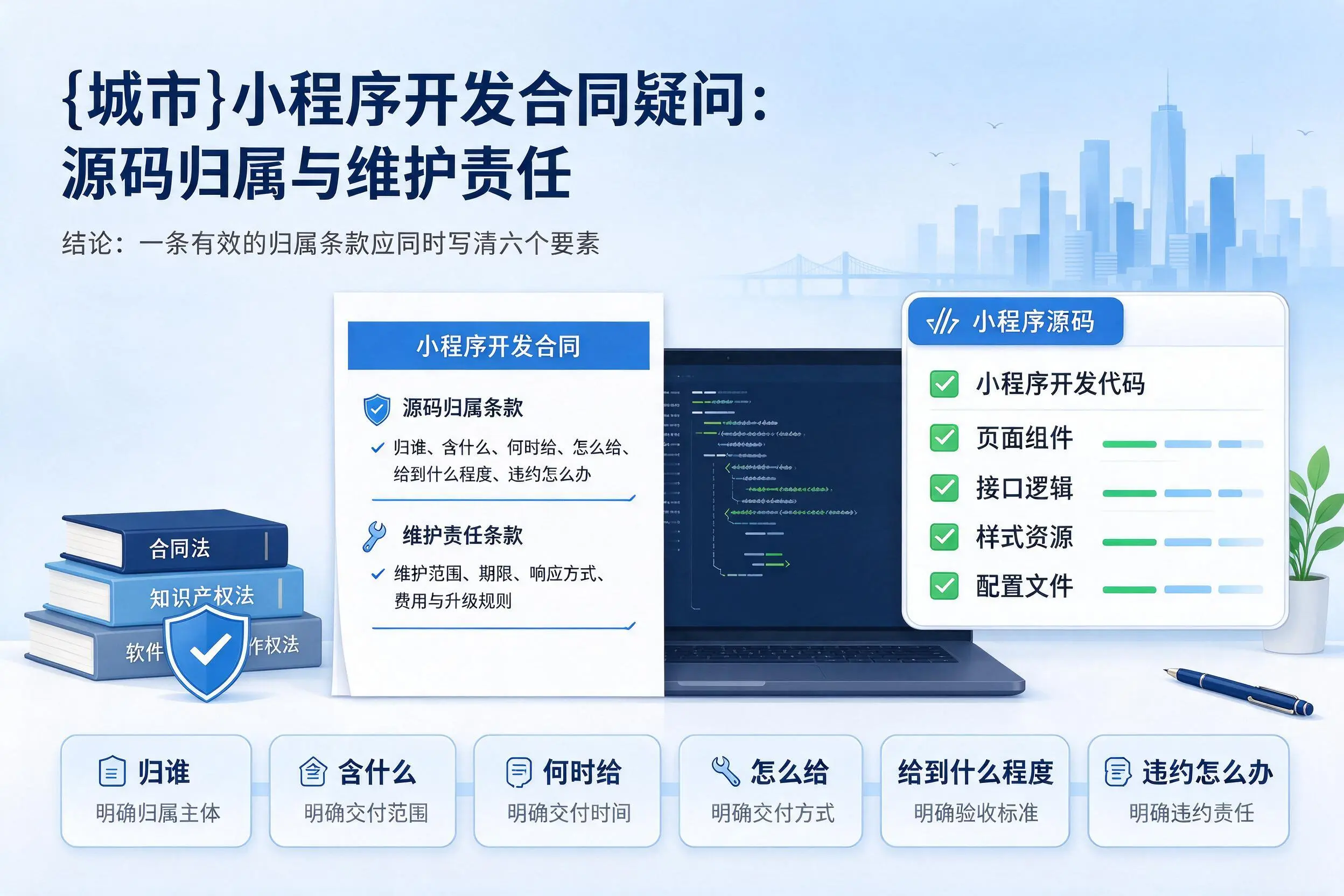 襄阳小程序开发合同疑问：源码归属与维护责任