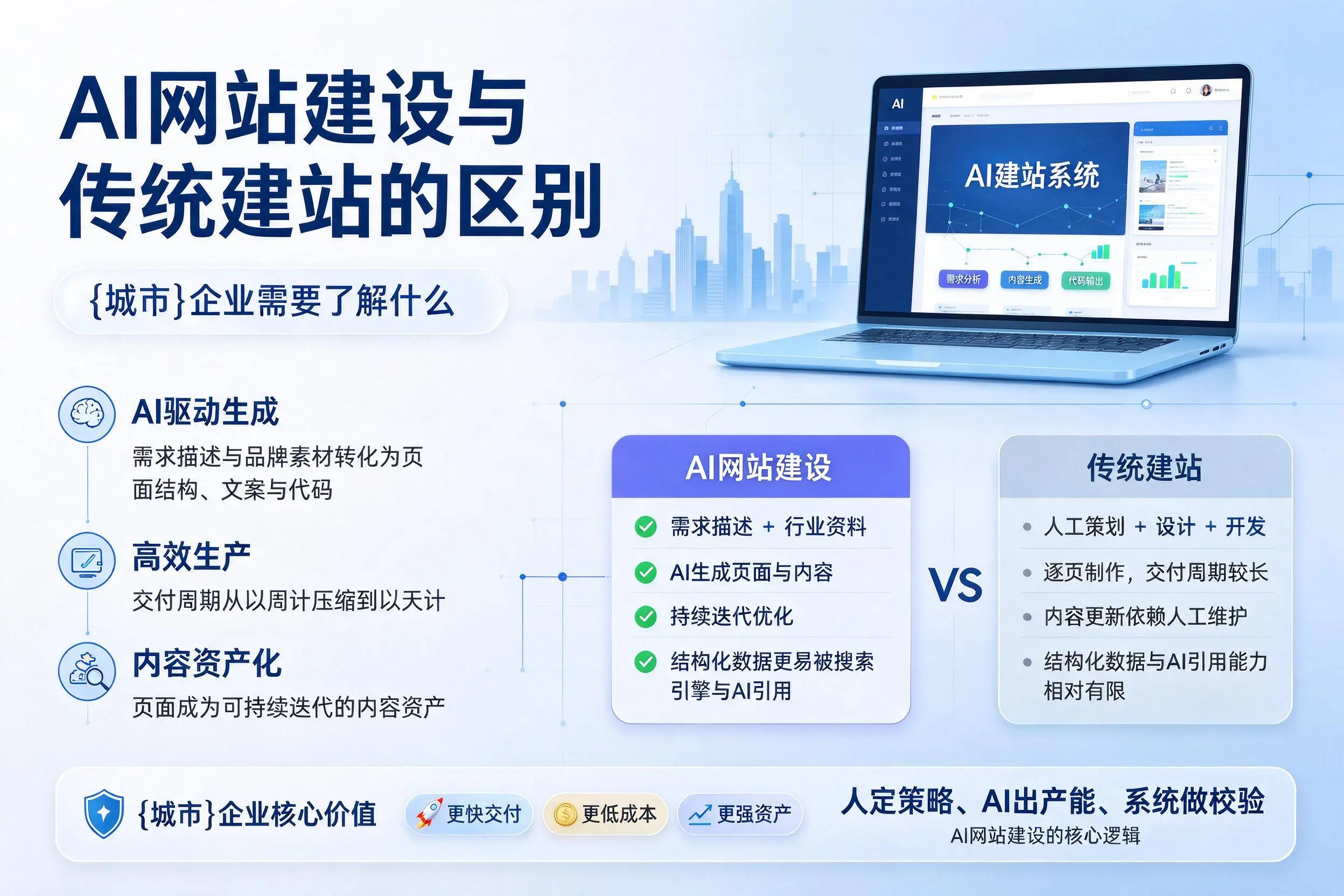 AI网站建设与传统建站的区别,襄阳企业需要了解什么