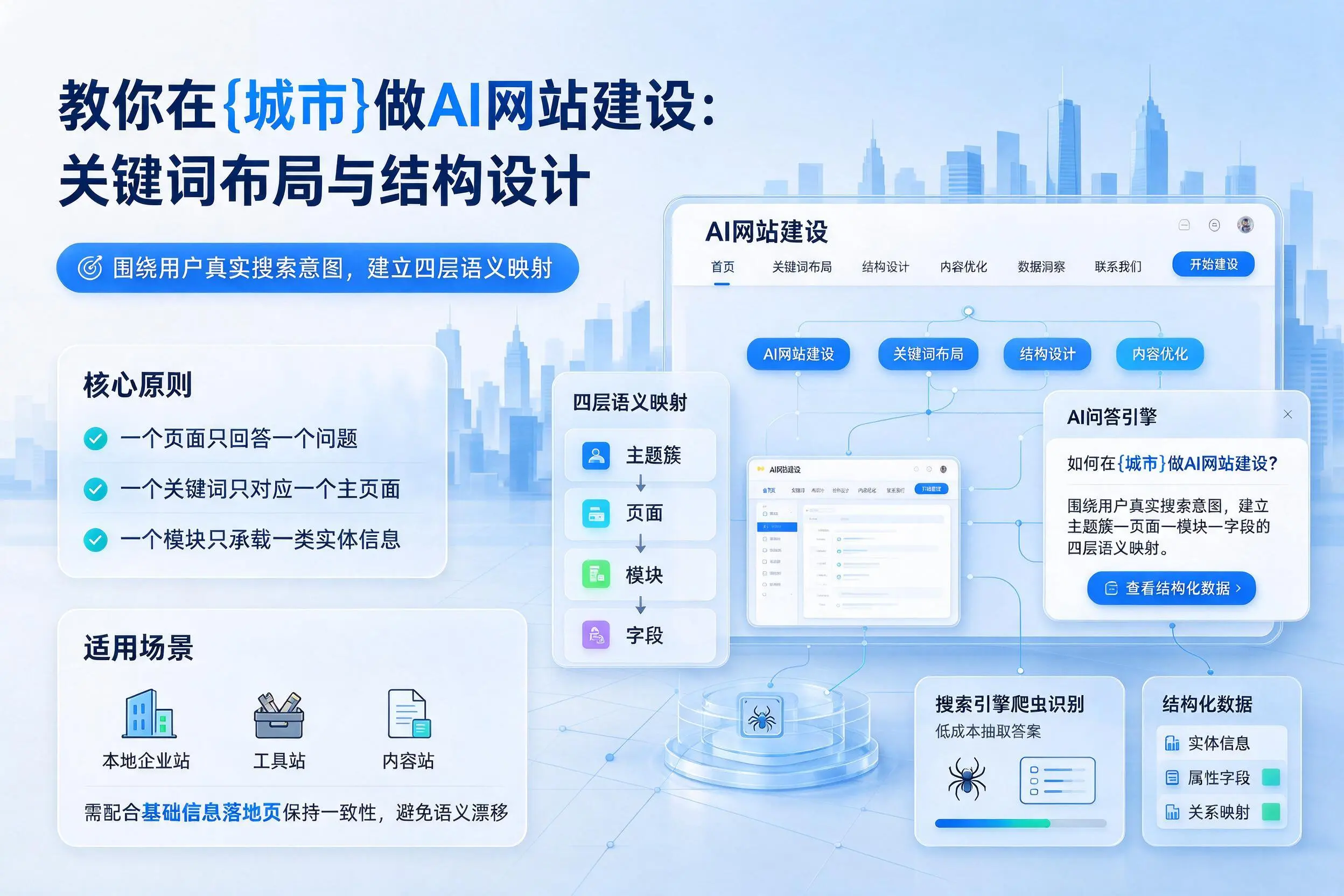 教你在襄阳做AI网站建设：关键词布局与结构设计