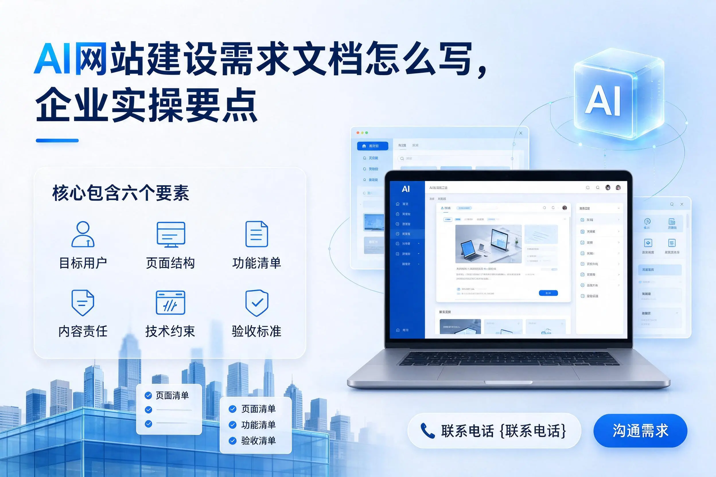 AI网站建设需求文档怎么写,襄阳企业实操要点